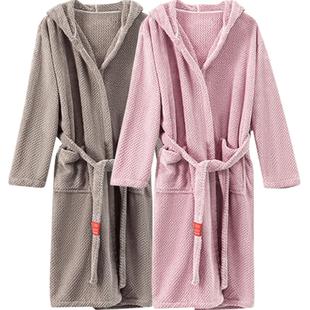 三利浴袍女四季款加厚比纯棉吸水速干不易掉毛浴巾浴衣情侣睡袍