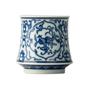 【麻子大师】三勤堂景德镇陶瓷闻香茶杯手绘青花点工三多高档茶具