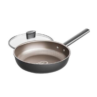 【商超同款】爱仕达平底锅纯钛不粘无涂层煎锅炒锅电磁炉燃气通用