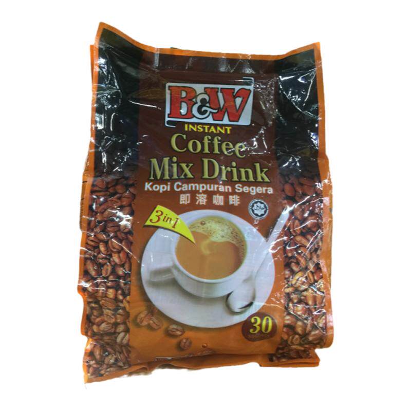 原装购马来西亚进口即溶冲饮B&W健力三合一速溶咖啡600g30小包邮