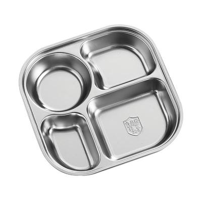 蒸艺饭盒304不锈钢成人四方23x23