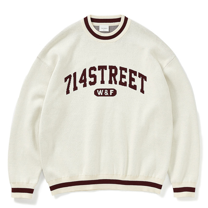 情侣毛衣714street针织衫圆领