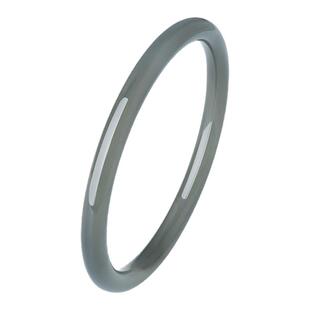 周大生素玉玉髓库里蓝叮当手镯送女友细圆条子国风设计生日礼物