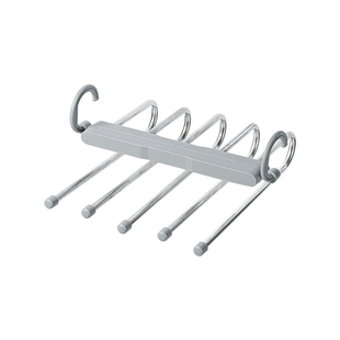 折叠裤架多层裤子衣架多功能家用挂裤架衣柜魔术无痕裤夹收纳神器