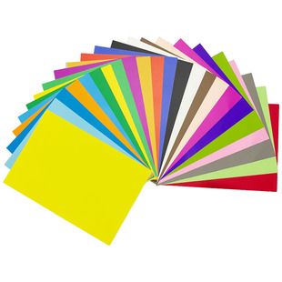 4k卡纸8K彩色手工硬卡纸折纸儿童彩纸手工纸小学生幼儿园专用黑白色加厚4开八开红黄绿剪纸超大张背景墙绘画