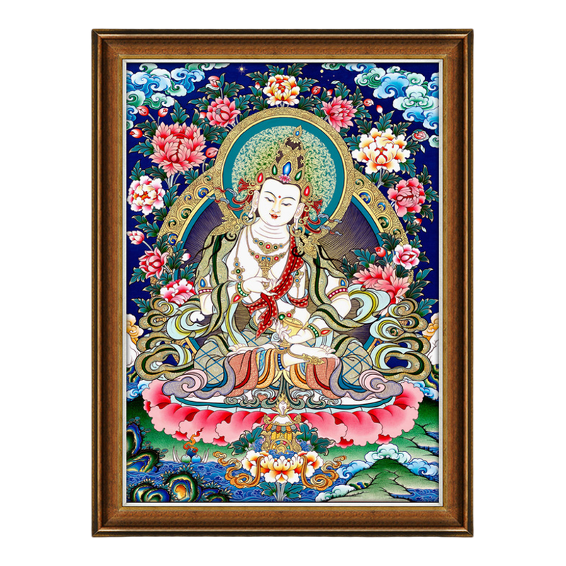 金刚萨埵唐卡热贡西藏装饰挂画
