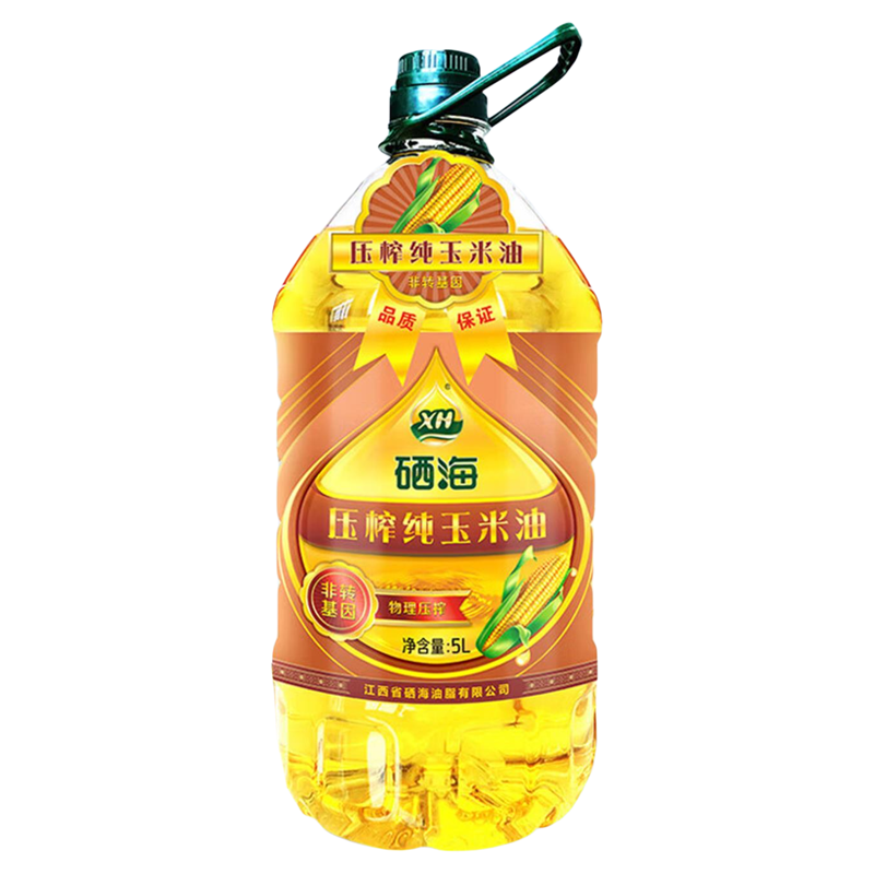 XH硒海物理压榨纯玉米油5L