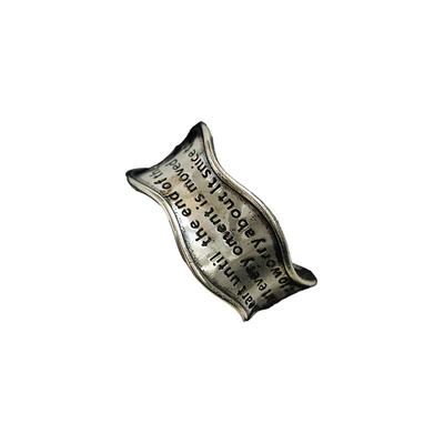 古着复古英伦波纹刻字戒指