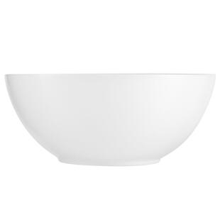 乐美雅面碗2个家用高级感大碗纯白色餐具拉面碗耐高温钢化玻璃碗