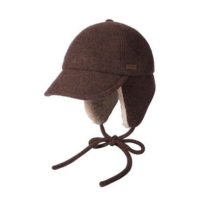 mrduck高定毛绒感护耳棒球帽女