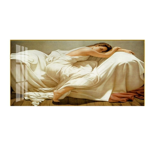 轻奢主卧室背景装饰画温馨酒店宾馆次卧民宿房间欧式床头墙壁挂画