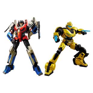布鲁可积木人变形金刚起源超越版大黄蜂擎天柱震荡波拼装玩具手办
