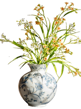 掬涵仿真花香雪兰插花桌面装饰花