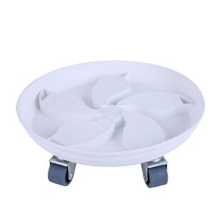 透气移动花盆托盘带轮万向轮花盆底座滚轮底盘托大号接水盘带滑轮