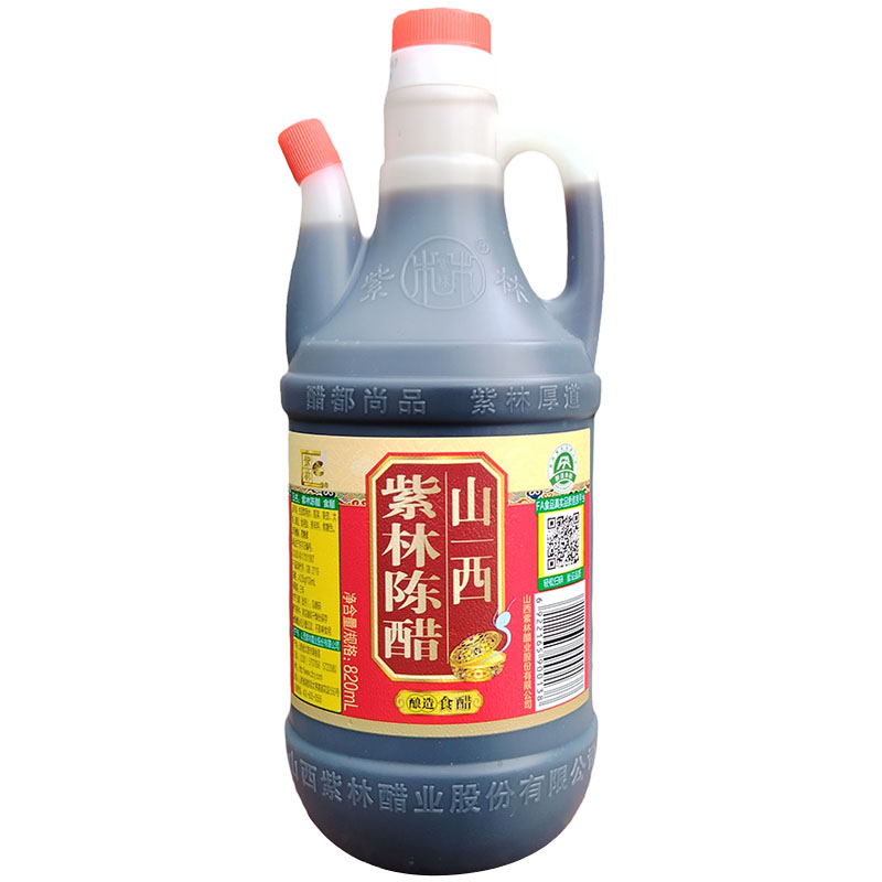 山西紫林陈醋820ml桶装家用3.5度