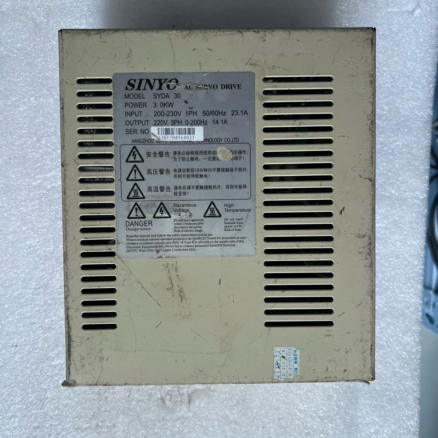 〔议价-可维修〕SINYO驱动器 天虹绣花机驱动器syda30 工业自动化