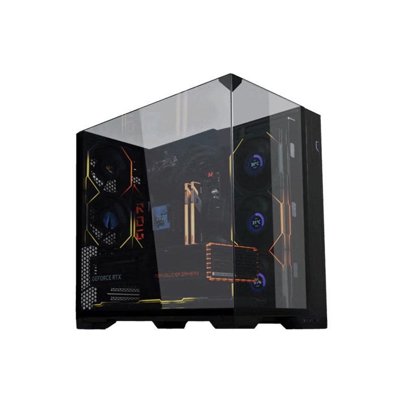联力包豪斯机箱O11 Vision Compact海景房精致版ATX电脑台式机箱