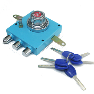 老式防盗门锁芯超B级C级双叶片家卫石牛十字自动碰锁升级新多