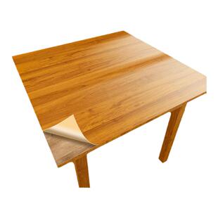 桌面贴纸正方形防水防油防烫自粘餐桌子桌贴麻将机盖板翻新木纹纸