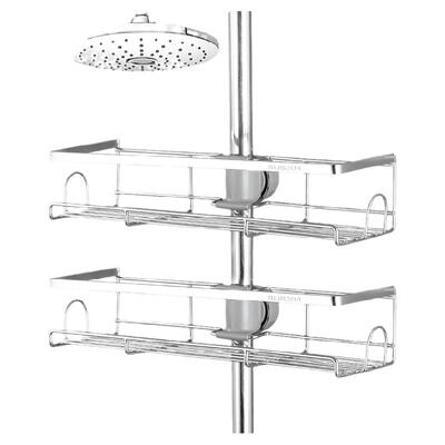 洗发水沐浴露不锈钢花洒收纳架子