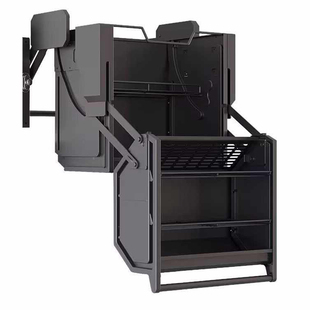 吊柜升降拉篮双体多层600上柜升降机900冰箱顶柜升降拉拦调料零食