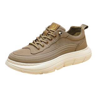 梦特娇懒人男鞋2026新款春季潮流百搭雨伞布鞋厚底增高休闲板鞋男