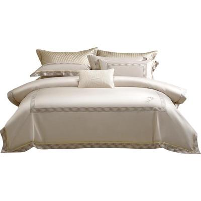 水星家纺100S长绒棉贡缎抑菌套件