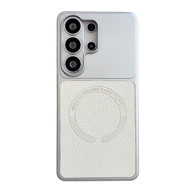 荔枝皮纹磁吸适用samsung三星s26ultra手机壳s25ultra保护壳s24+新款专用壳s23u保护套fe外壳galaxy后壳独特