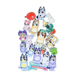 bluey布鲁伊一家玩具周边叠叠乐玩偶过家家公仔讲故事男女生益智