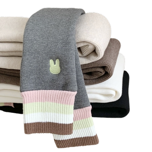 宝宝打底裤加绒加厚冬季外穿女童九分保暖加绒裤子秋冬款儿童长裤