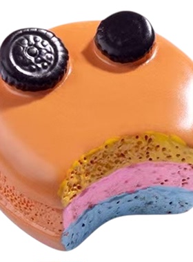 微景观仿真彩虹蛋糕曲奇摆件