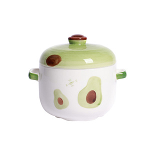 蒸蛋羹燕窝专用陶瓷双盖炖盅隔水炖家用一人份婴儿小汤盅辣椒瓦罐
