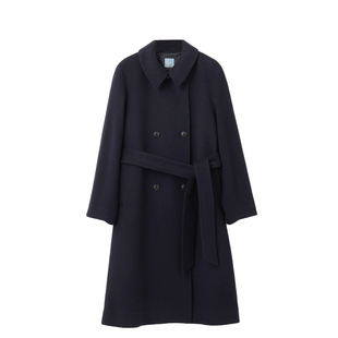 组曲轻质海狸绒风衣式时尚气质长大衣外套女ONWARD