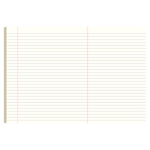 a3思维导图草稿纸横线信纸本可撕横版背单词纸活页工作双面加厚