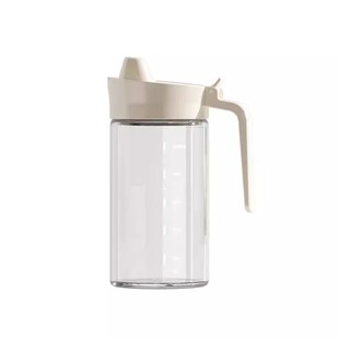 日本进口高硼硅玻璃厨房油壶装油容器灶台油瓶不挂油酱油罐大容量