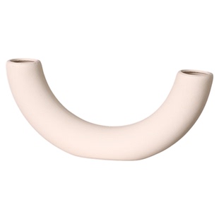 素胚陶瓷花瓶摆件客厅桌面插花器高级感软装小众电视酒柜干花饰品