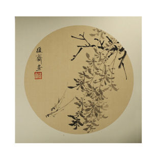 富阳元书镜片卡纸 加厚宣纸半生熟手工 国画书法空白圆形作品纸