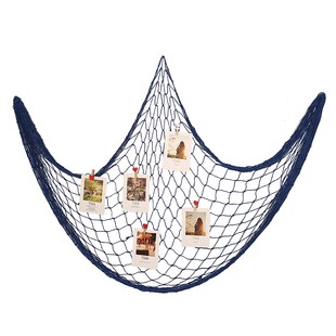 渔网照片墙拍立得客厅挂照片创意展示墙幼儿园主题留言墙布置装饰