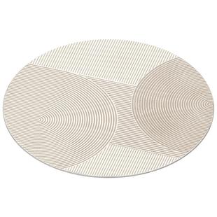 圆形地毯电脑椅地垫高级感客厅卧室转椅垫子家用书房椅子隔音脚垫