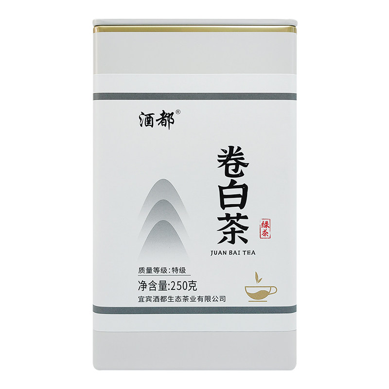 【卷白茶】2026新茶四川宜宾早茶高山云雾绿茶鲜香醇和250克罐装