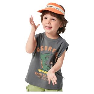 巴拉巴拉男童背心小童宝宝纯棉上衣儿童卡通无袖T恤夏装新款童装