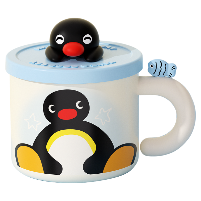 言仓Pingu联名马克保温杯