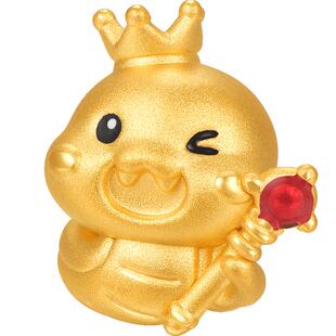 明牌珠宝黄金蛇权在握转运珠 硬金蛇年生肖串珠足金女手串AFP1131