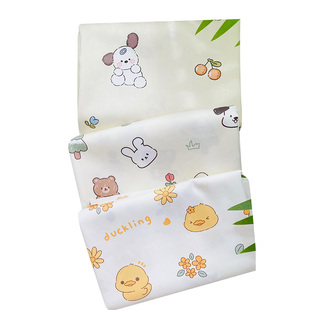 喵爸喵妈60支长绒棉贡缎纯棉布料幼儿园床品定制宝宝服装三件套布