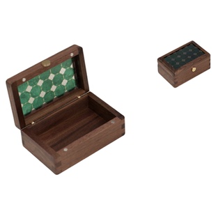 实木5克999黄金金条专用收纳盒防尘防氧化迷你小首饰盒原创设计感