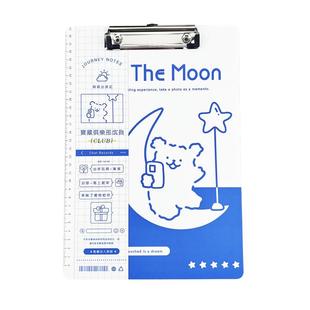 shibook线条小狗木质密度板硬质可挂式防夹A4文件试卷资料收纳夹板板夹学生用写字书写垫板加厚美术画画垫板