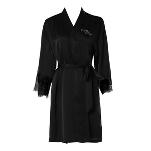 DPLAYSWEET性感睡衣女性感蕾丝吊带睡袍睡衣黑色睡裙晨袍2026春季