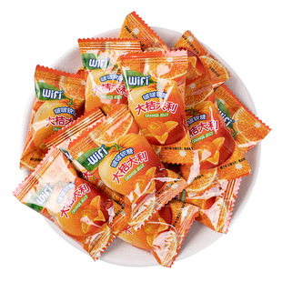 网红橘子味软糖可剥皮的爆浆果汁糖果大桔大利喜糖圣诞节糖果零食