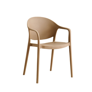 简约餐椅塑料椅子家用可叠放吃饭扶手椅办公会议椅餐桌椅靠背凳子