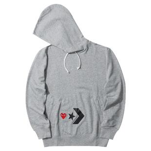 IT CDG PLAY COMME des GARÇONS川久保玲男连帽卫衣爱心刺绣印花